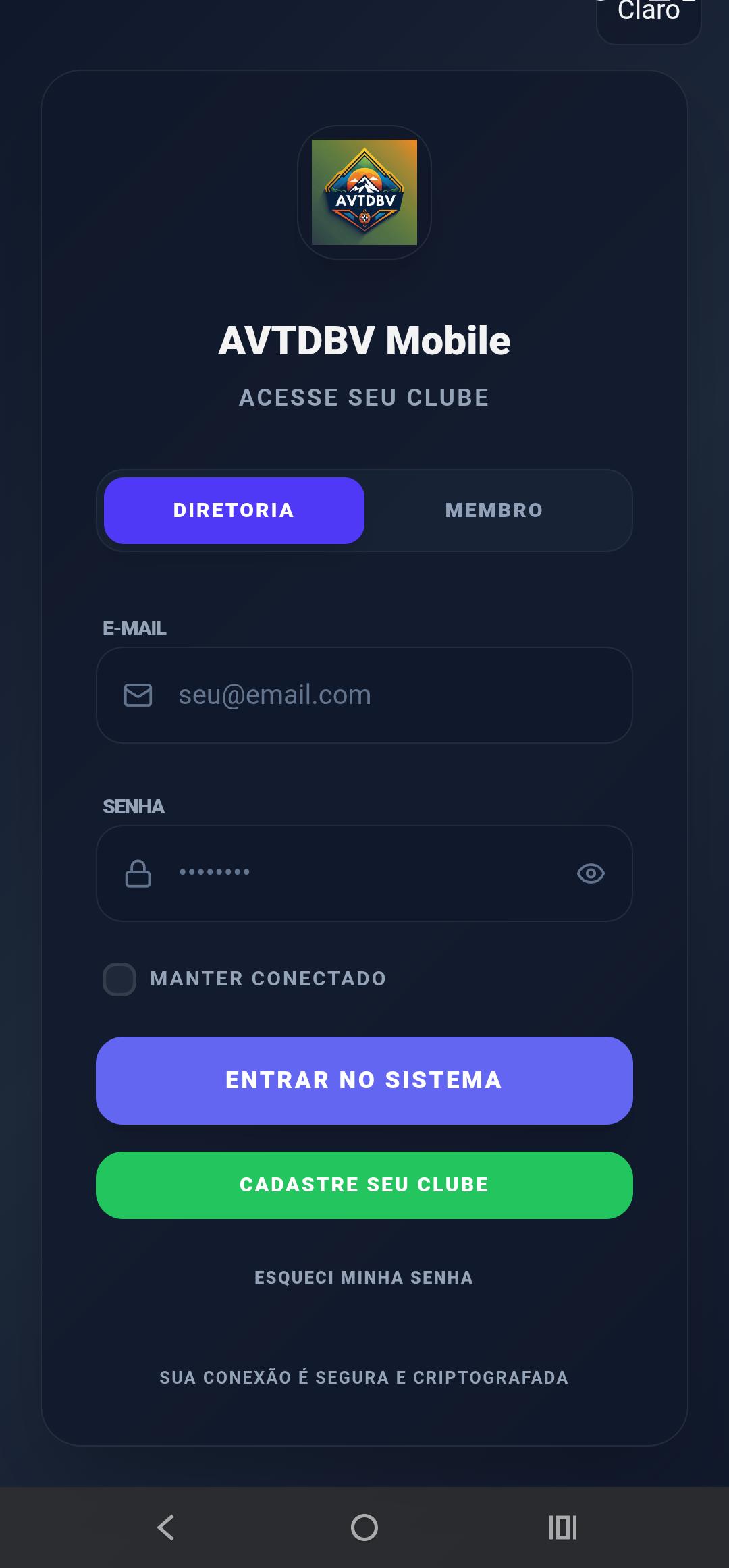 Login Diretoria