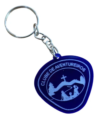 50 Chaveiros Clube De Aventureiros Em Acrílico